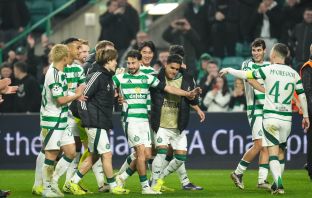 Nicolas Kuhn pushed forward to celebrate