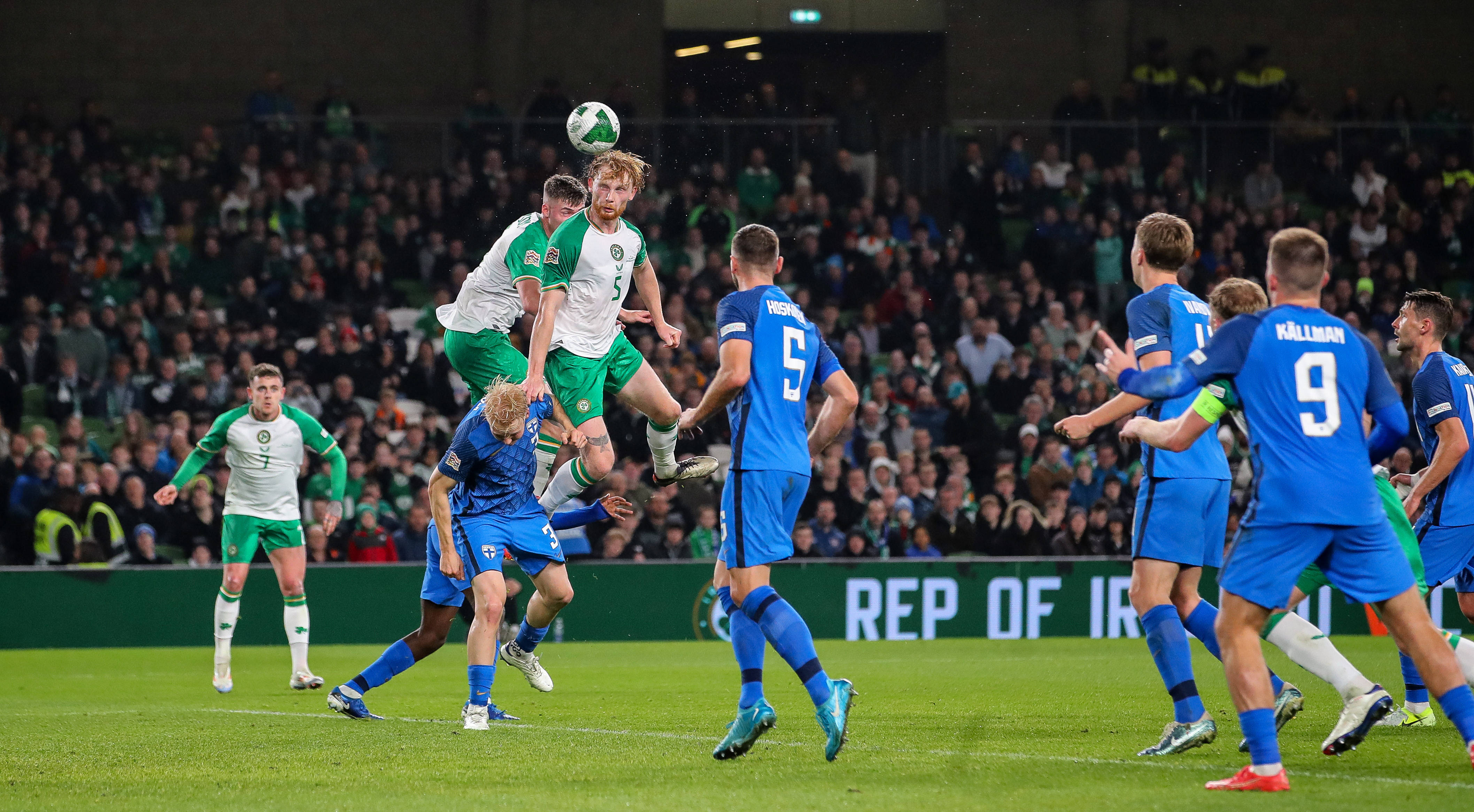 Liam Scales in action for Ireland