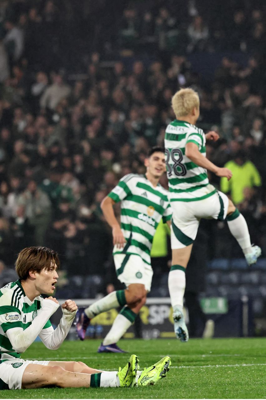 Kyogo and Daizen Maeda celebrate 