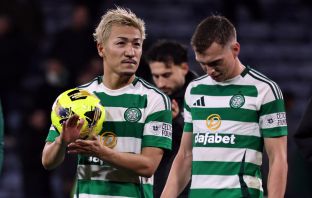 Daizen Maeda with the match ball