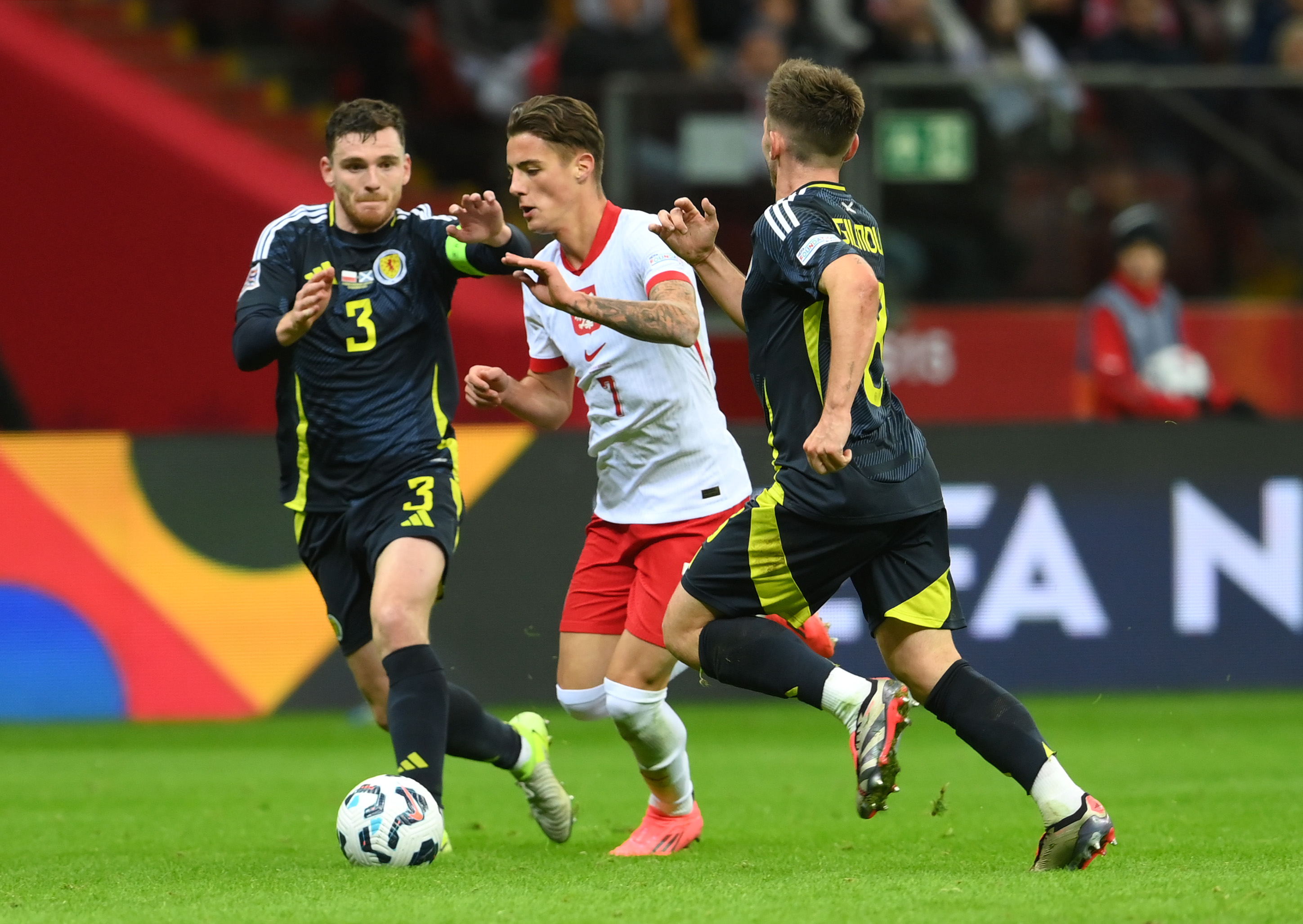 Andy Robertson and Billy Gilmour