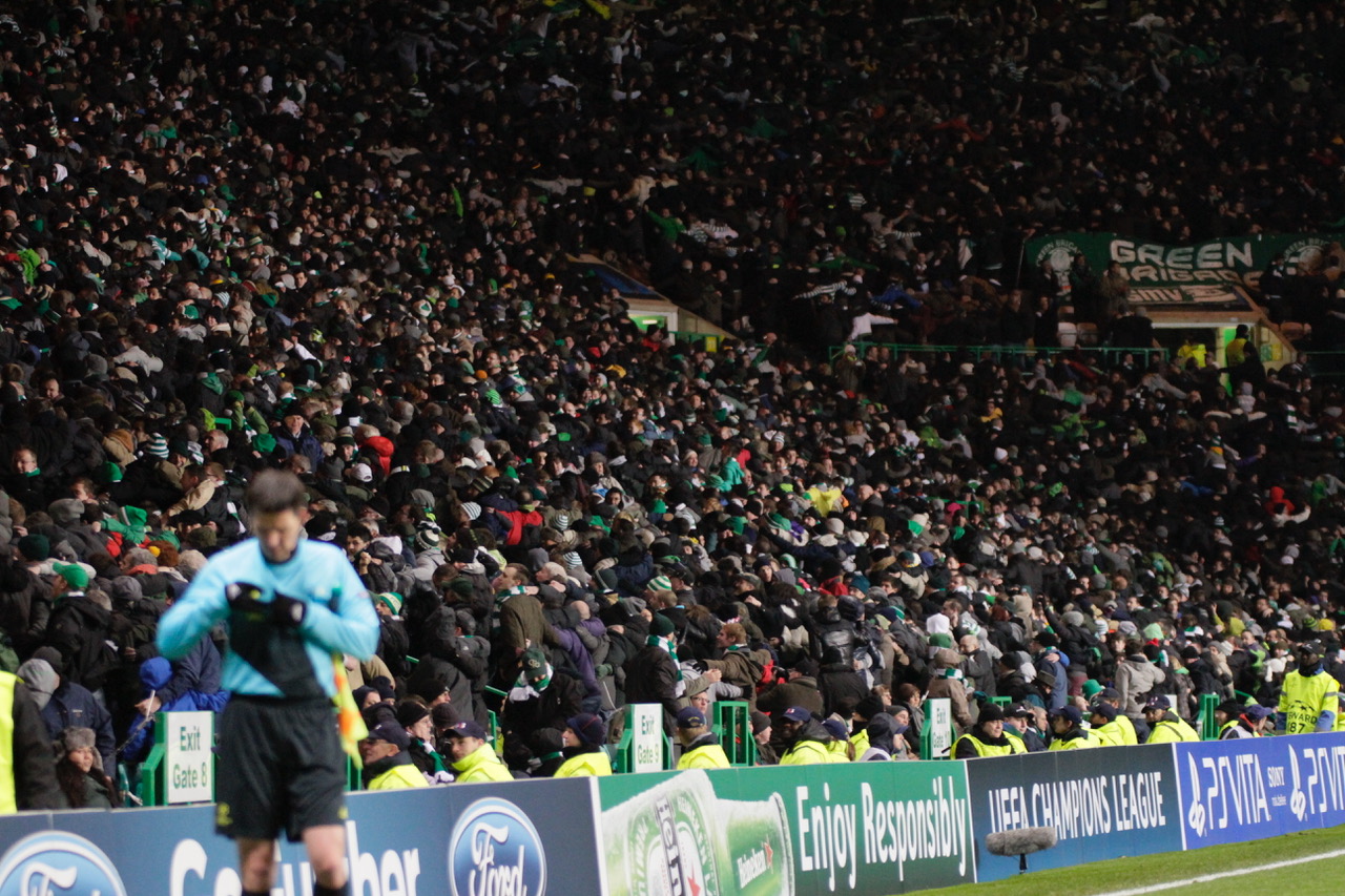 Doing the Huddle in the Champions League. 