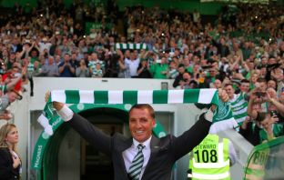 Brendan Rodgers arrives at Celtic