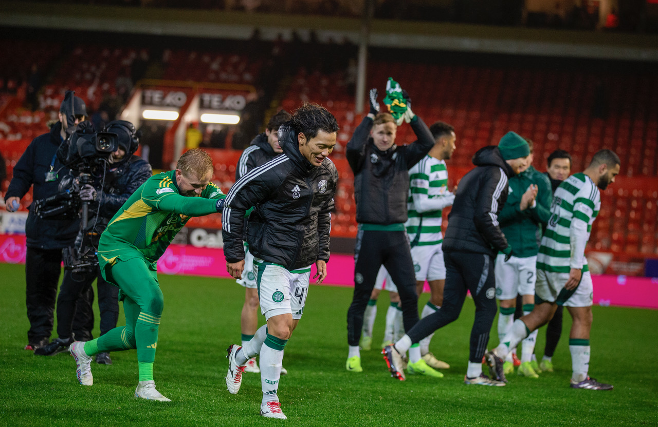 Reo Hatate leads the celebrations