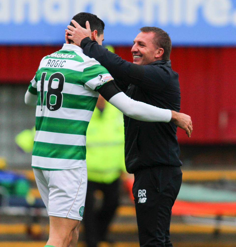 Tom Rogic and the manager 