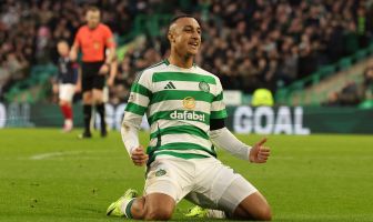 Adam Idah celebrates