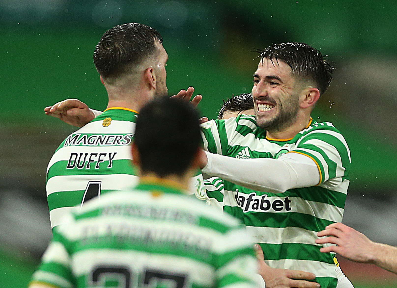 Shane Duffy celebrates