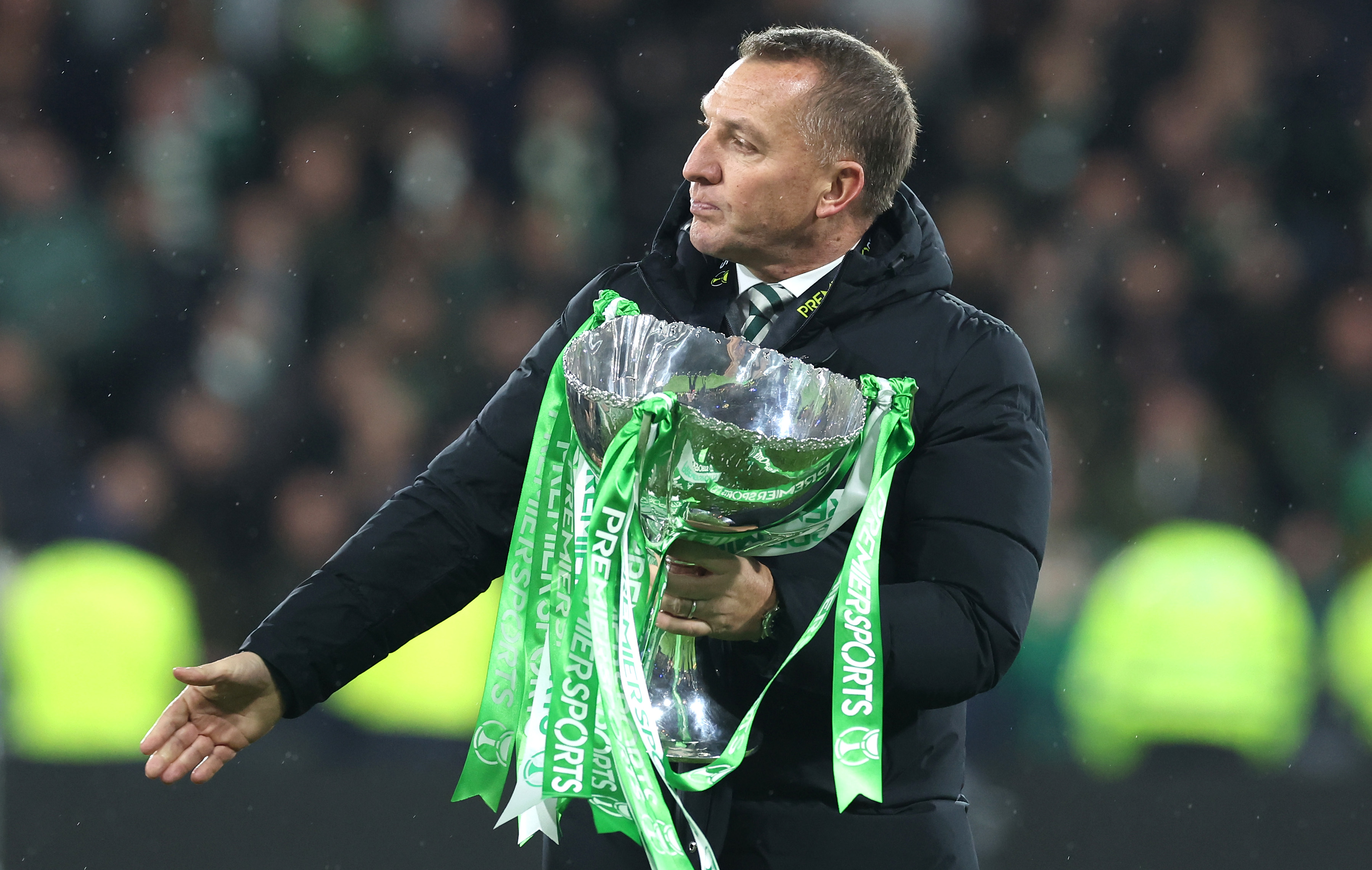 Brendan Rodgers with the cup