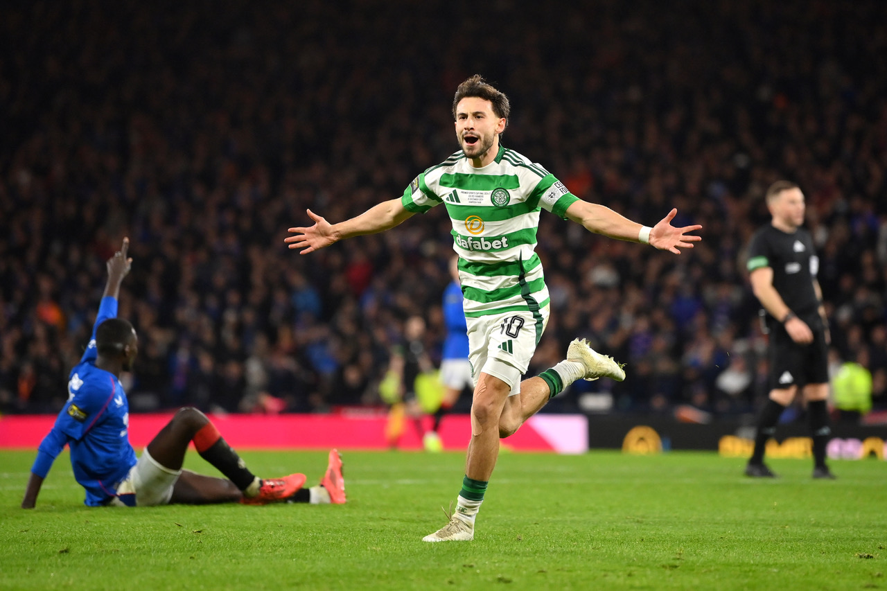 Nicolas Kuhn celebrates