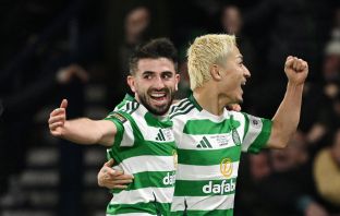 Greg Taylor and Daizen Maeda celebrate