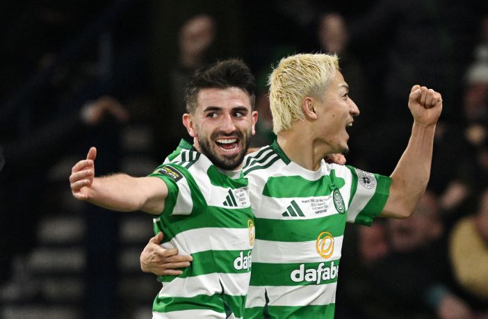 Greg Taylor and Daizen Maeda celebrate