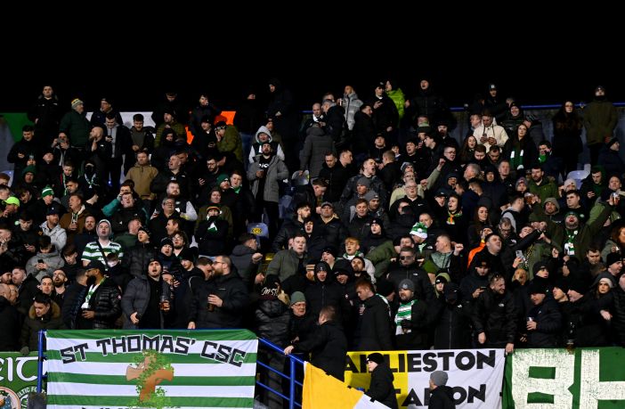 Celtic support in Zagreb