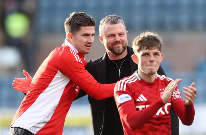 Jimmy Thelin with Ross Doohan