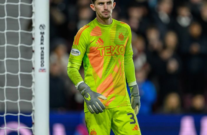 Ross Doohan in action at Tynecastle