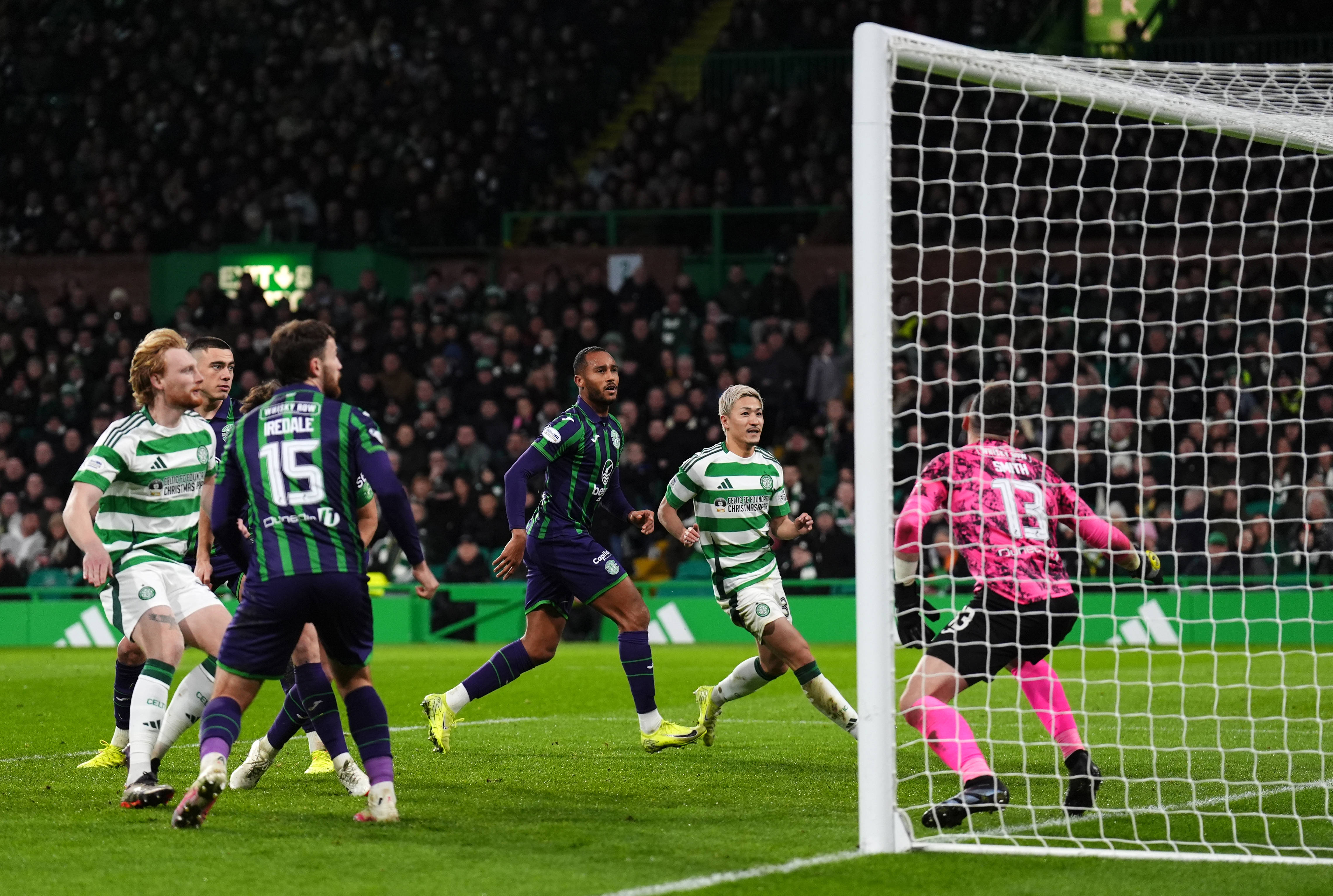 Celtic's second goal against Hibs