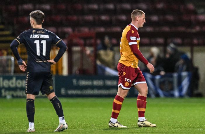 Motherwell's Dan Casey sent off