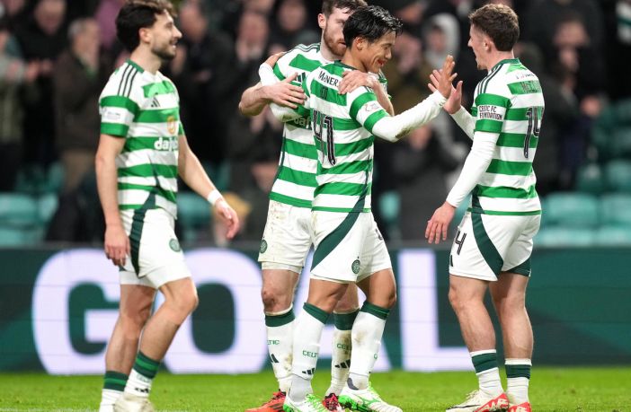 Reo Hatate celebrates