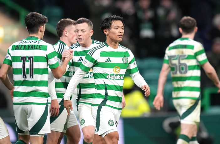 Reo Hatate celebrates