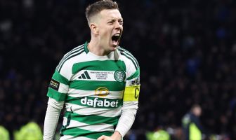 Callum McGregor celebrates