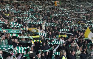Celtic supporters singing YNWA