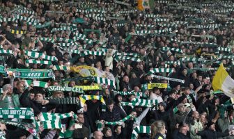 Celtic supporters singing YNWA