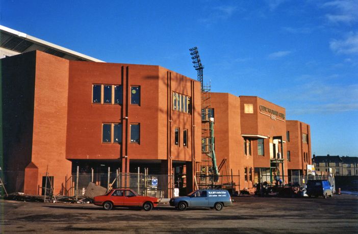 The new facade at Celtic Park in 1988