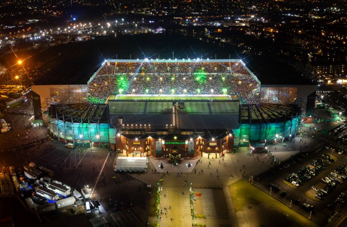Celtic Park on Champions League night
