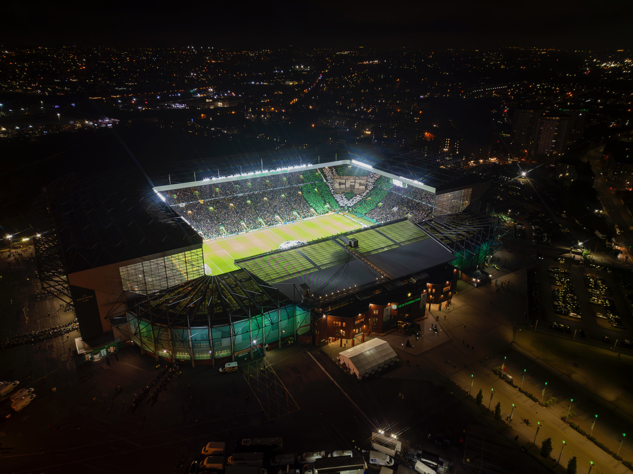 Celtic Park on Champions League night