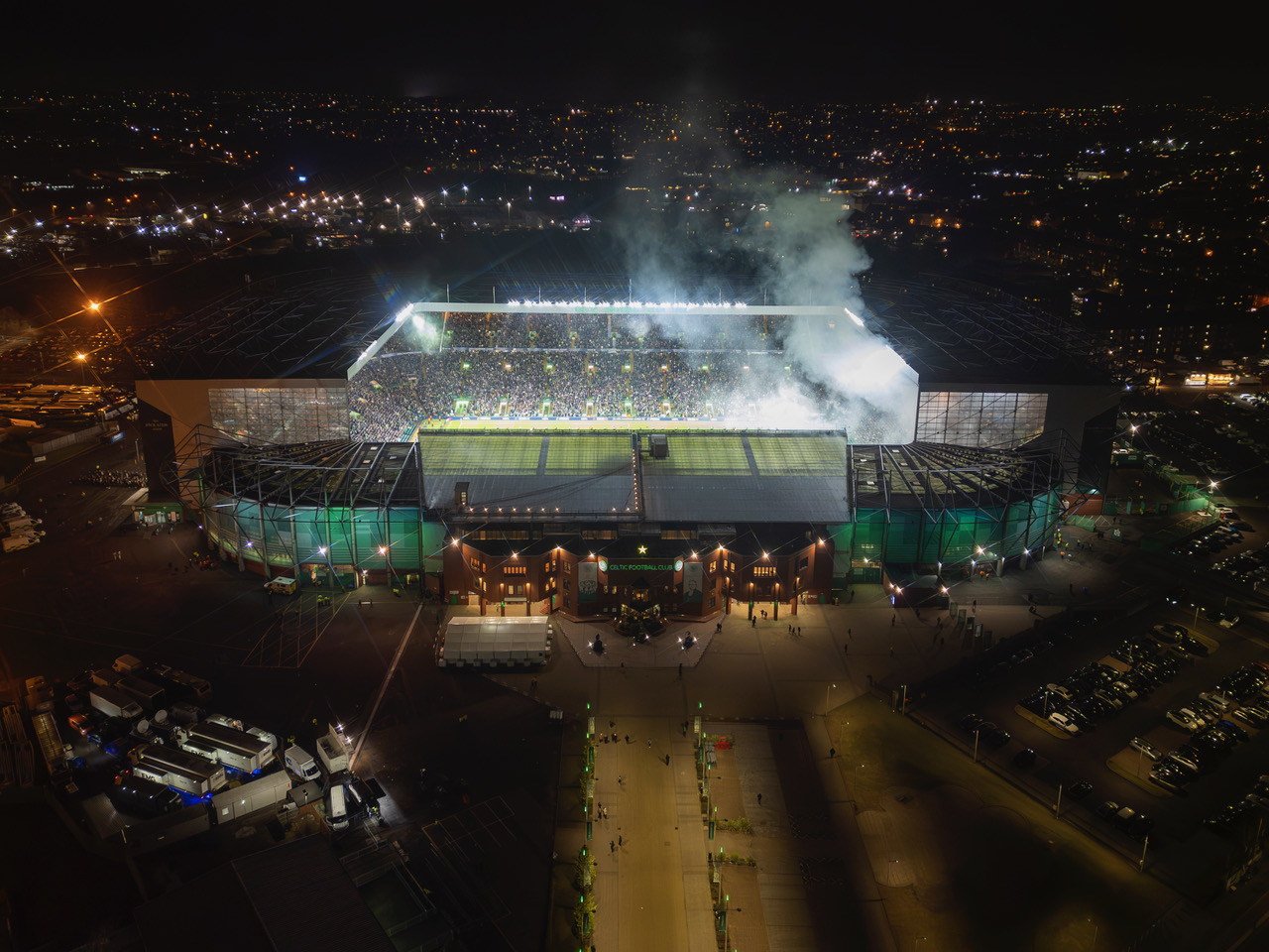 Celtic Park on Champions League night