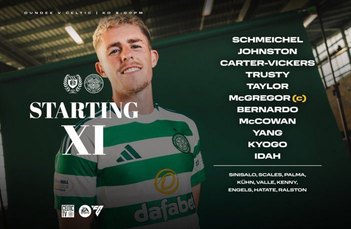 Celtic team to play Dundee
