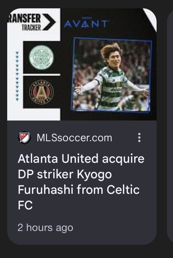 Our screenshot from MLSoccer.com