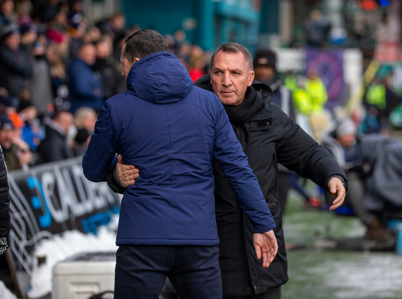 Brendan Rodgers and Don Cowie