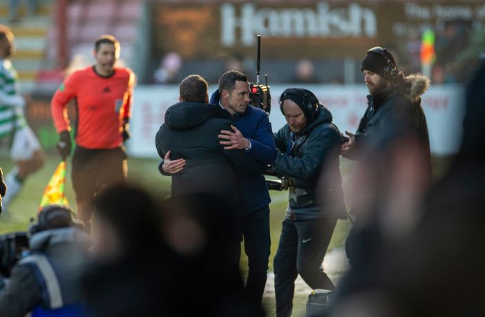 Brendan Rodgers and Don Cowie