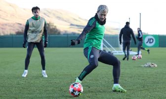 Daizen Maeda of Celtic training