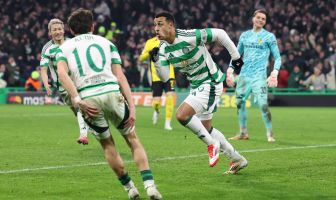 Adam Idah celebrates