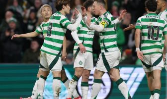Callum McGregor celebrates