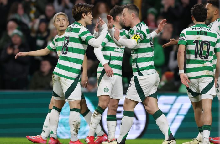 Callum McGregor celebrates
