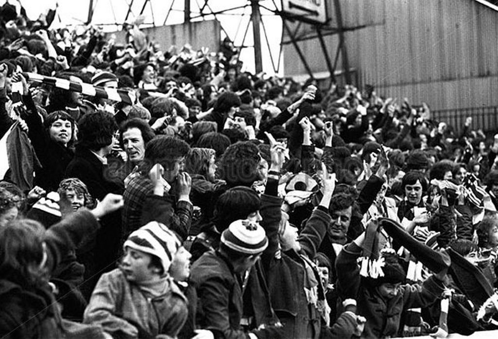 Celtic supporters at Tannadice