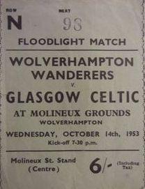 Wolves v Celtic, 1953