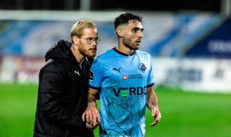 Tammer Bany (R) of Randers FC