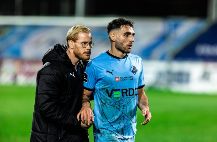 Tammer Bany (R) of Randers FC