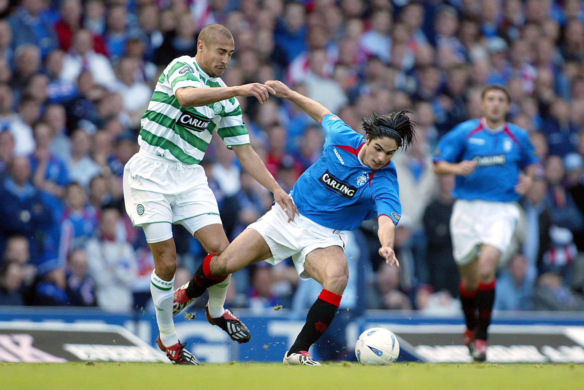 Mikel Arteta and Henrik Larsson