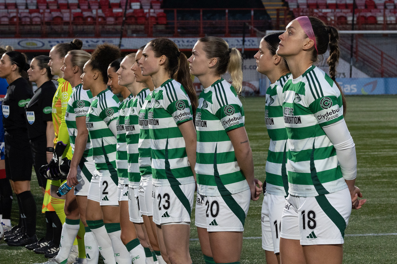 The Celtic team line-up