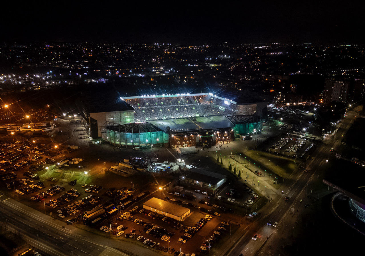 Celtic Park from the Sky