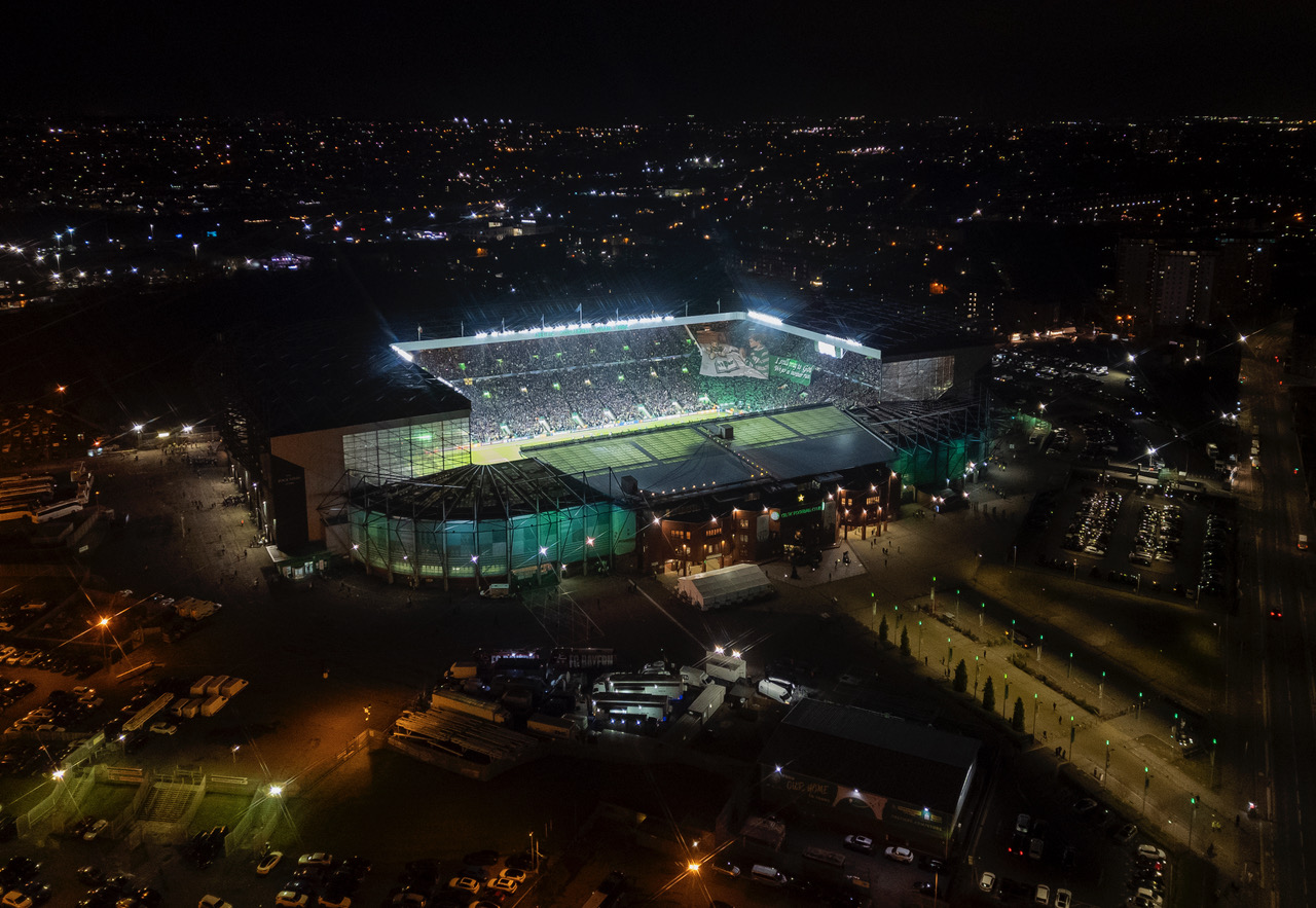 Celtic Park from the Sky
