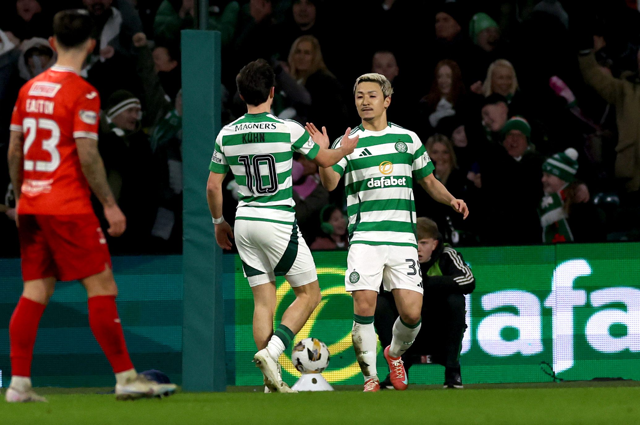 Daizen scores his second goal