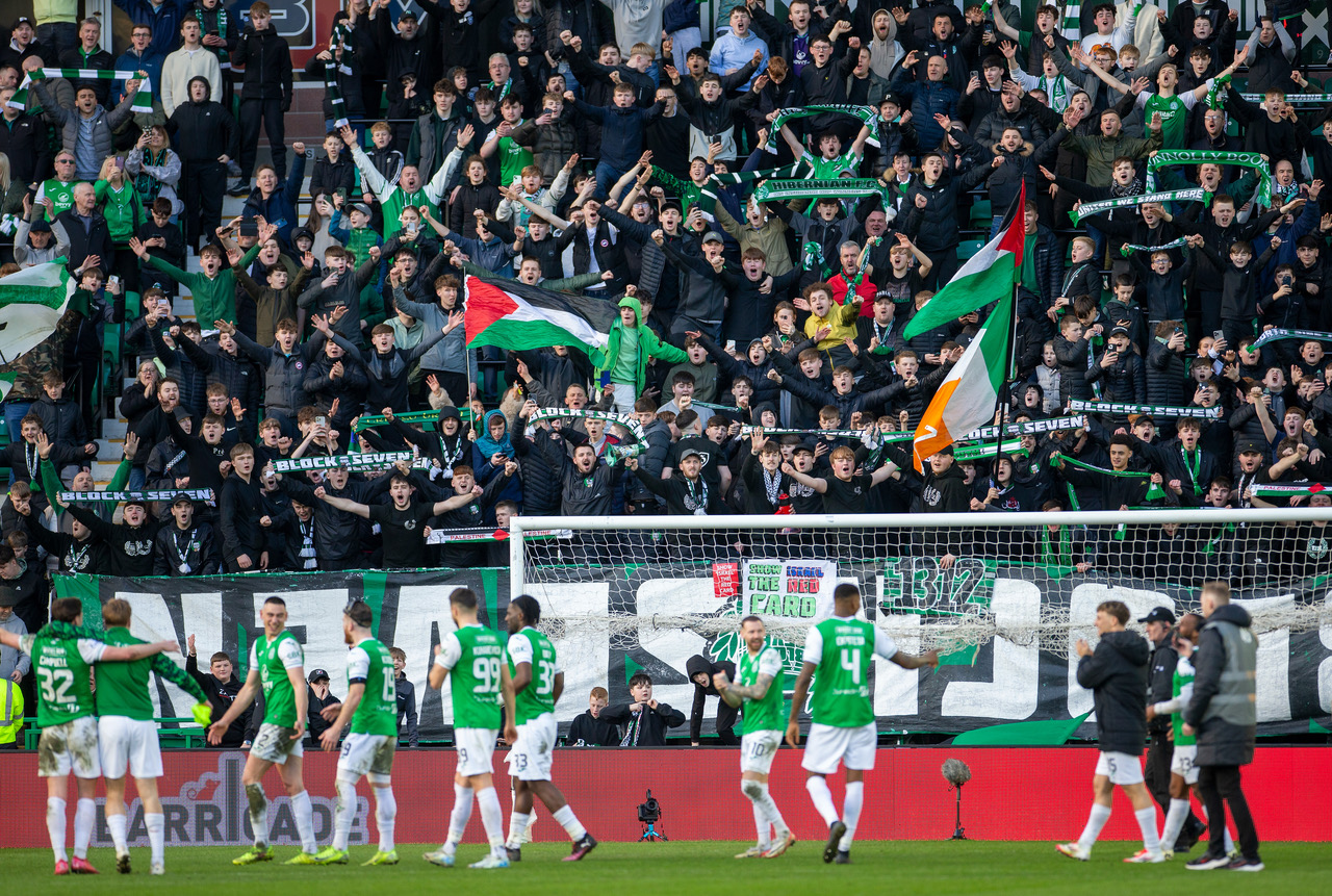 Hibs celebrations
