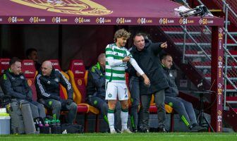 Jota with Brendan Rodgers