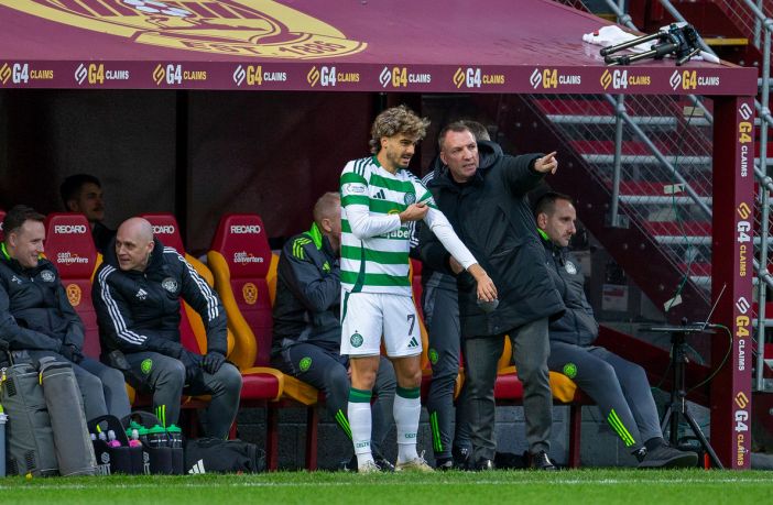 Jota with Brendan Rodgers