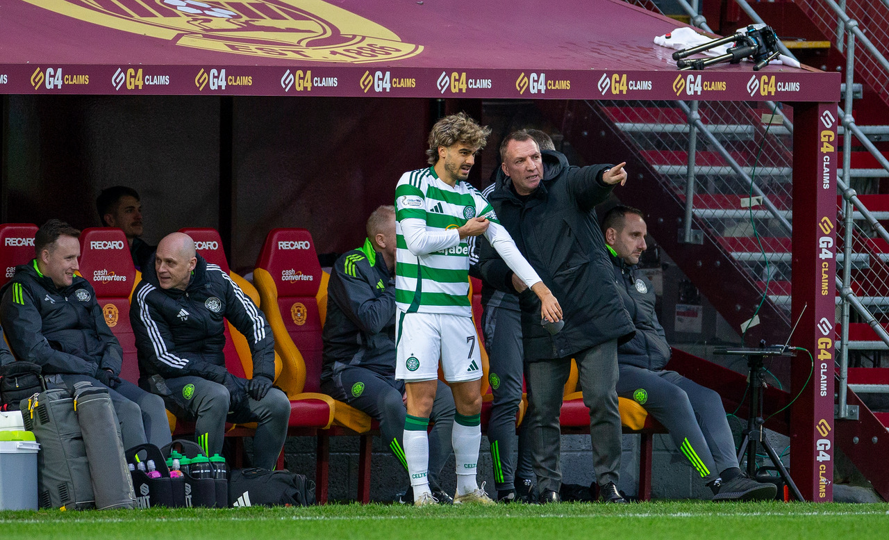 Jota with Brendan Rodgers 